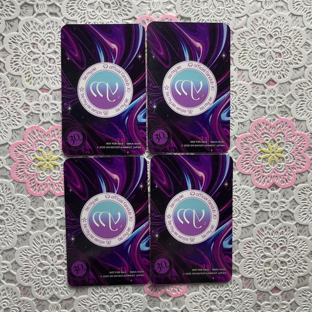 aespa 30th SPECIAL抽選会 FC限定 SMTOWN トレカ 4枚
