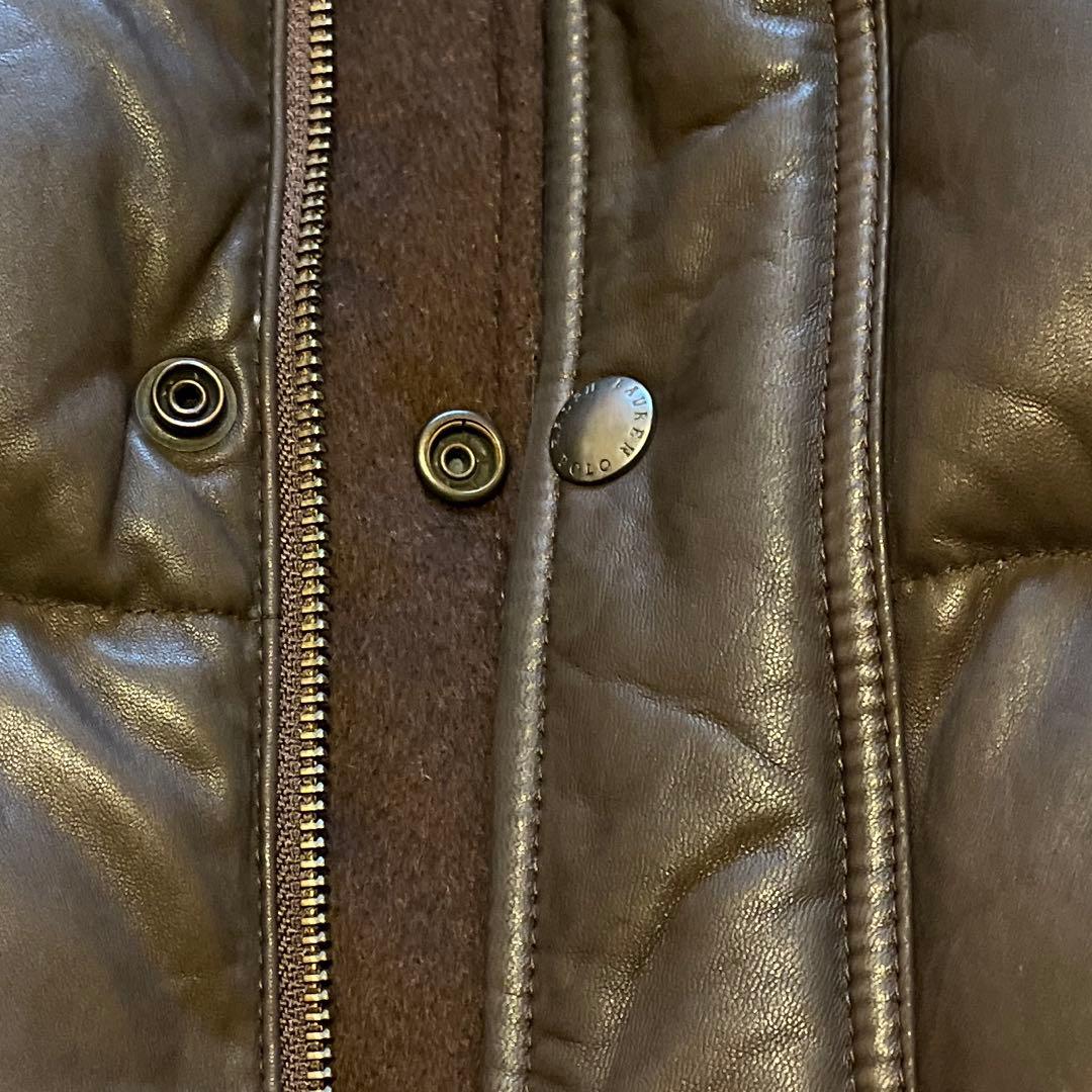 Polo by Ralph Lauren レザー リバーシブル ベスト ブラウン