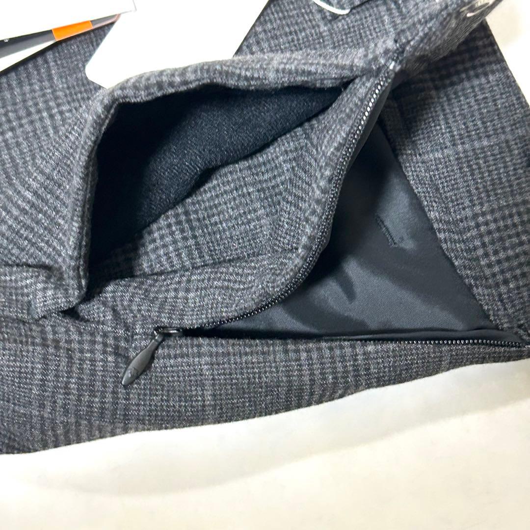 新品 デサントゴルフ ミックスストレッチ グレンチェック フレアスカート S