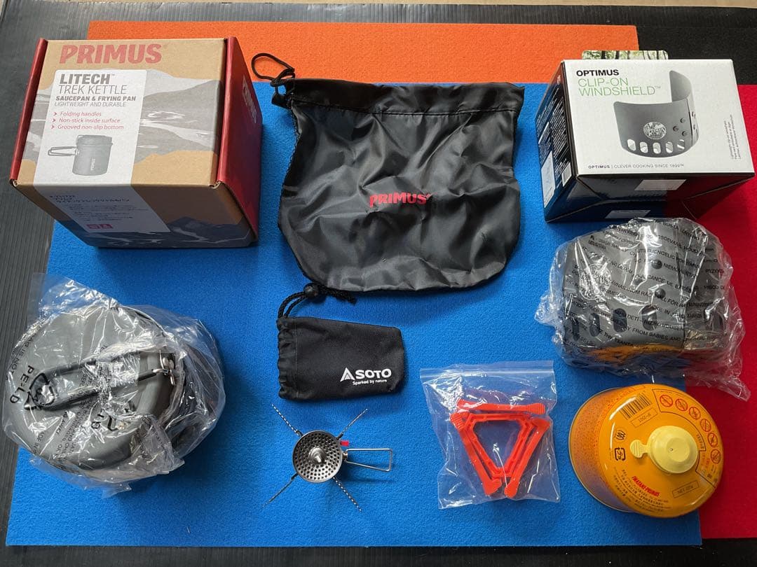 新品PRIMUSクッカーSOTOアミカスB+OPTIMUSウインドシールドセット