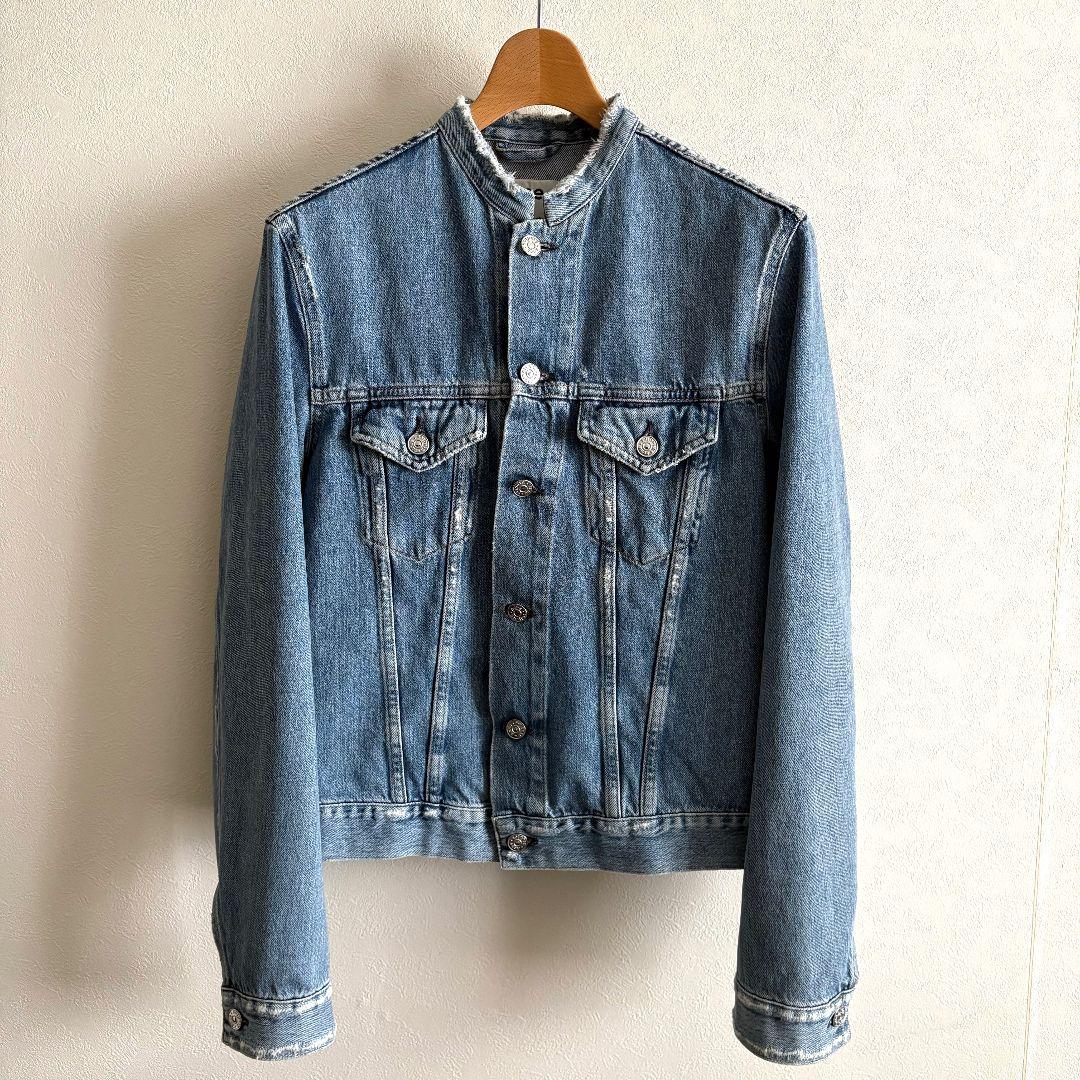 BTS V テテ着用 ACNE STUDIOSノーカラーデニムジャケットGジャン