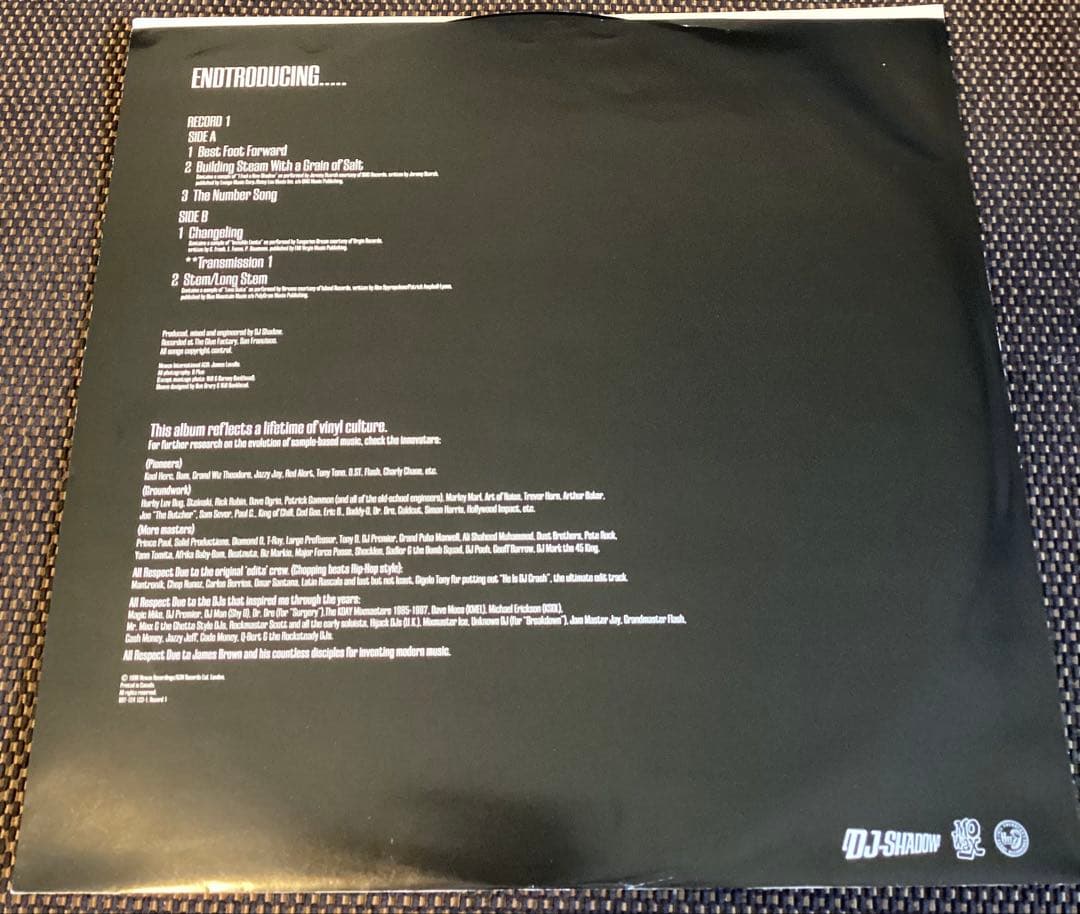 (USED)DJ SHADOW ENTRODUCINGレコード2枚組シュリンク付