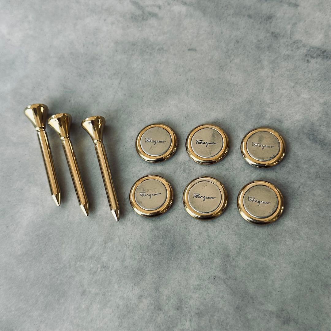 希少✨Salvatore Ferragamo ゴルフマーカー＆ティーセット