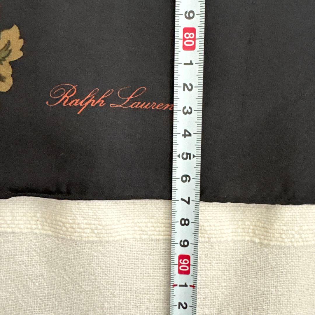 ラルフローレン　シルク　スカーフ　RALPH LAUREN 花柄　SILK 絹