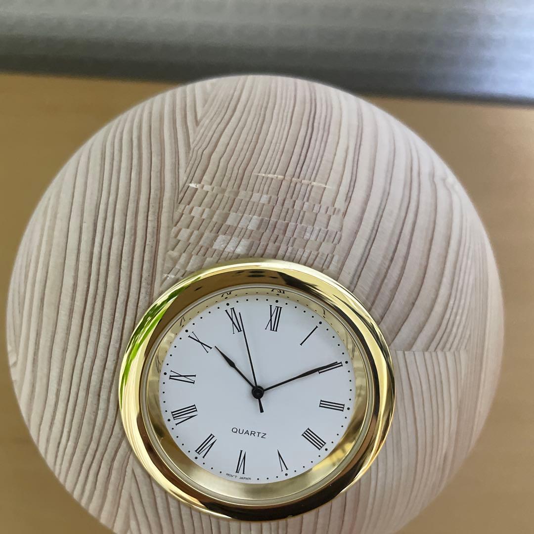 住友林業×hacoa ひのきの球体置時計