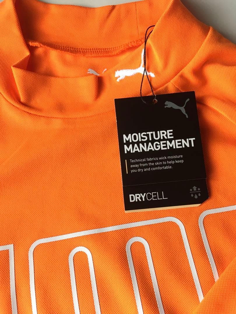 【PUMA / プーマ】BIGロゴ 吸水速乾 ストレッチ長袖モックネックシャツL