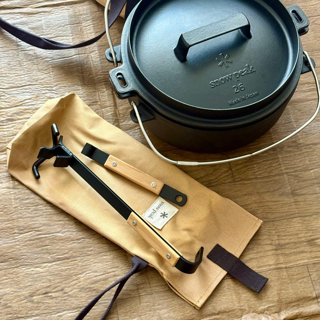 【揃ってます】スノーピーク　和鉄　ダッチオーブン　一式セット　キャンプ　日本製