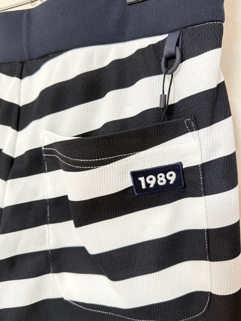 【新品未使用】パーリーゲイツ　ハーフパンツ　軽量 ボーダー　サイズ5（L）