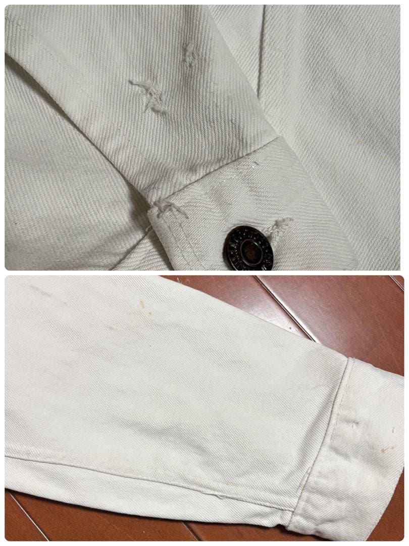 vintage 90s カナダ製 75505 デニムジャケット M ホワイト