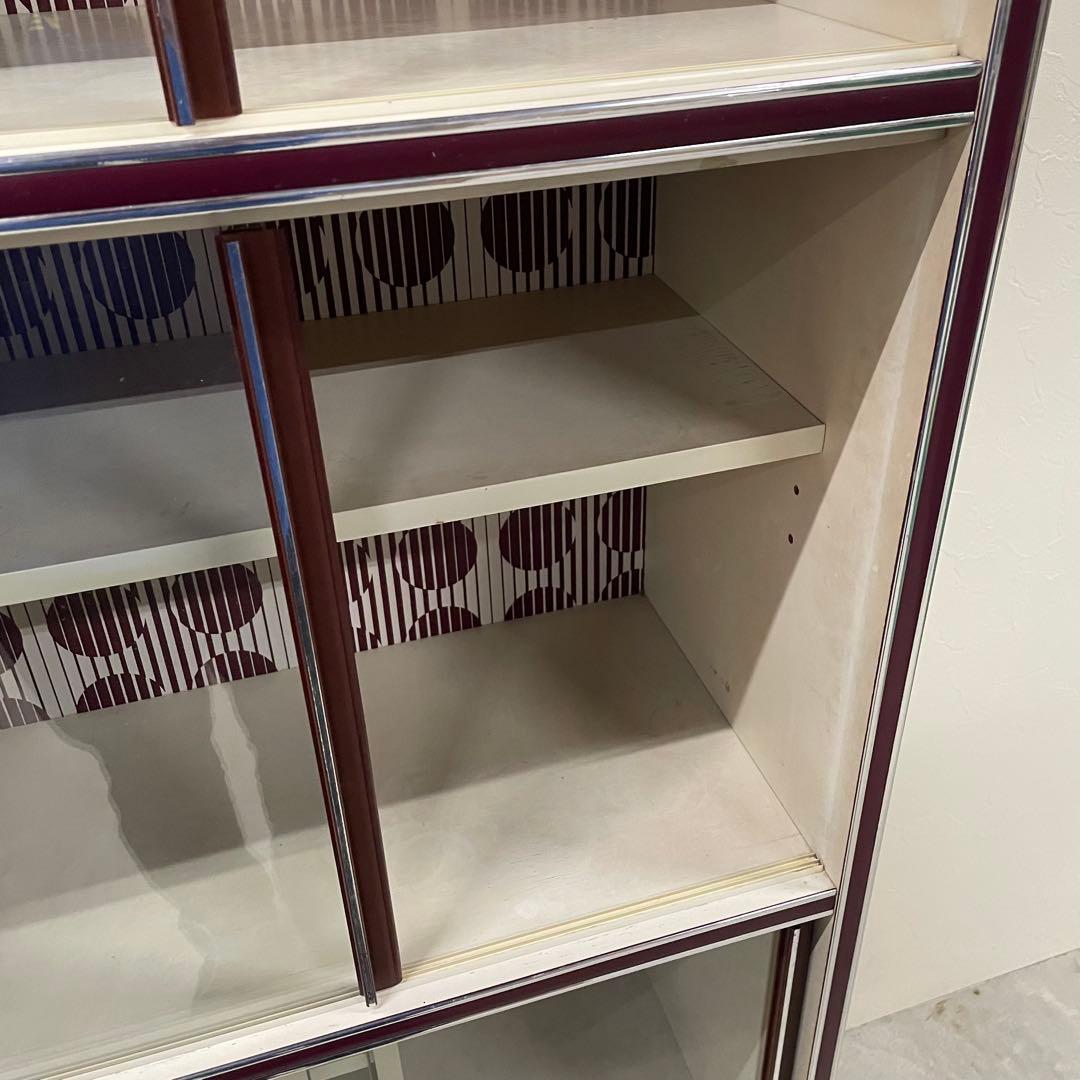 レトロポップ アンティーク 食器棚 飾り棚 昭和家具 古家具