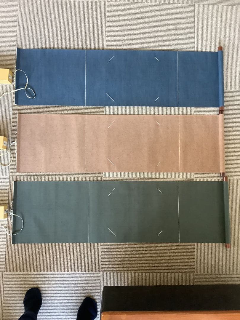 色紙掛　掛軸タイプ　3本　色紙掛け　茶道具