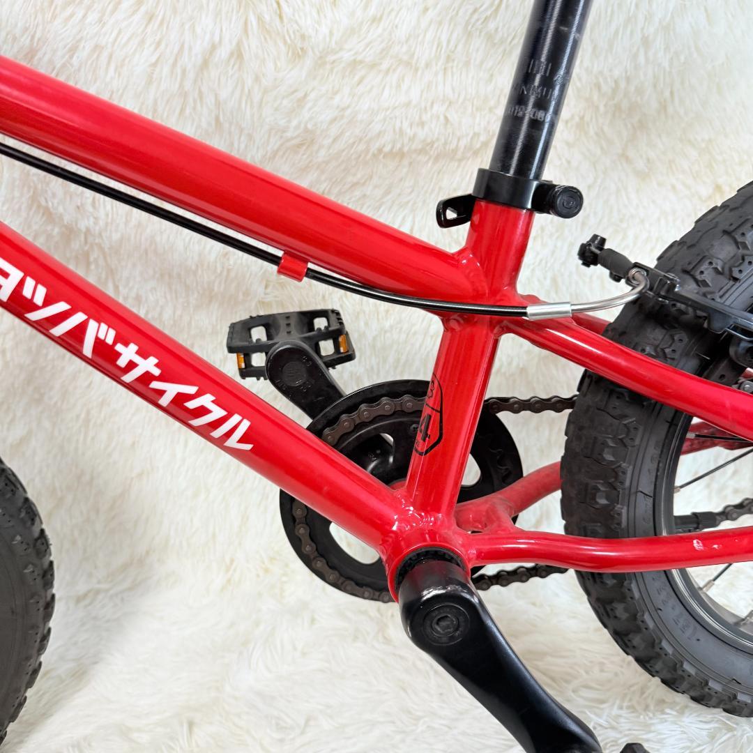 【送料込み】ヨツバサイクル ヒーローレッド 14インチ