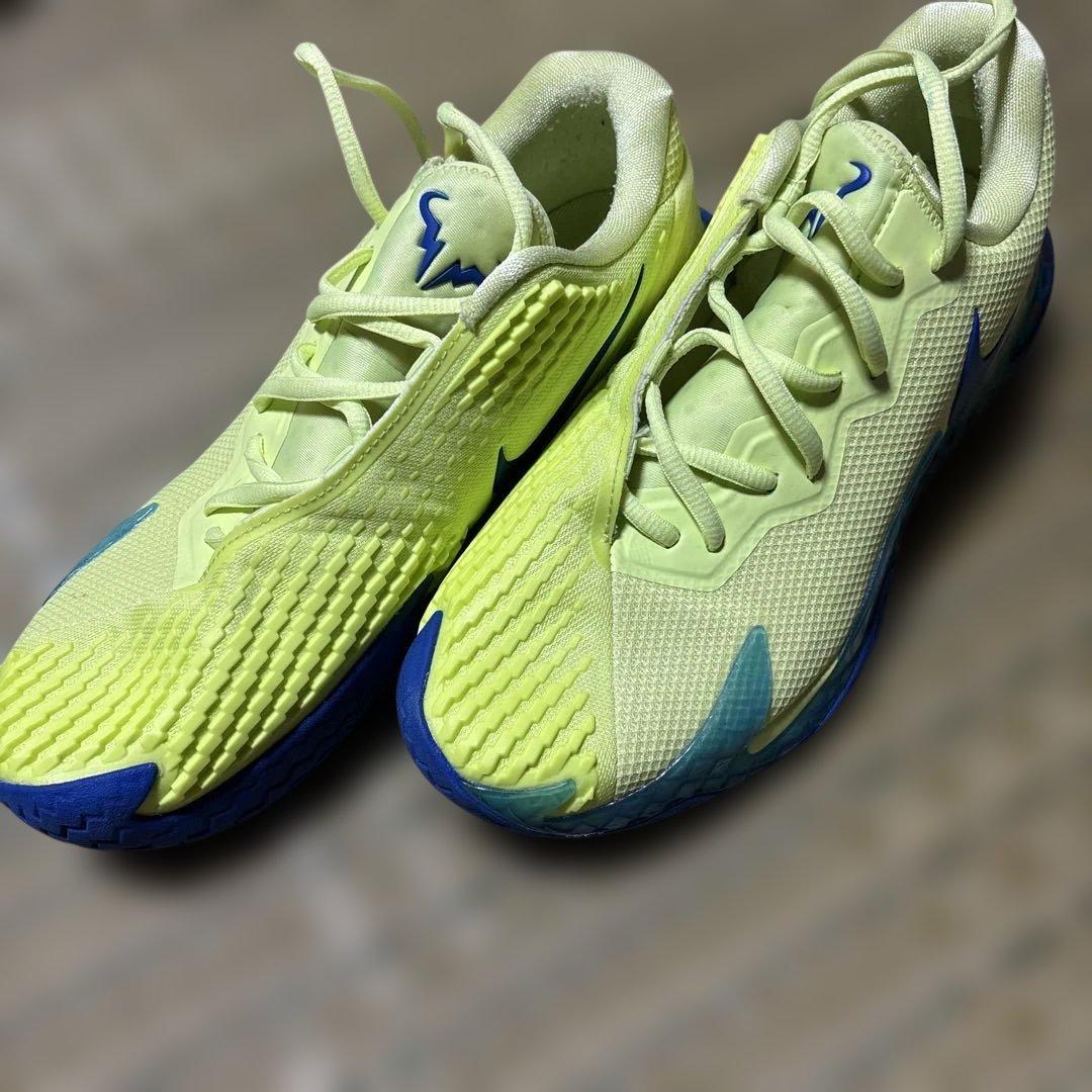 値下げ【ナダル】Nike テニスシューズ イエロー/ブルー　25cm