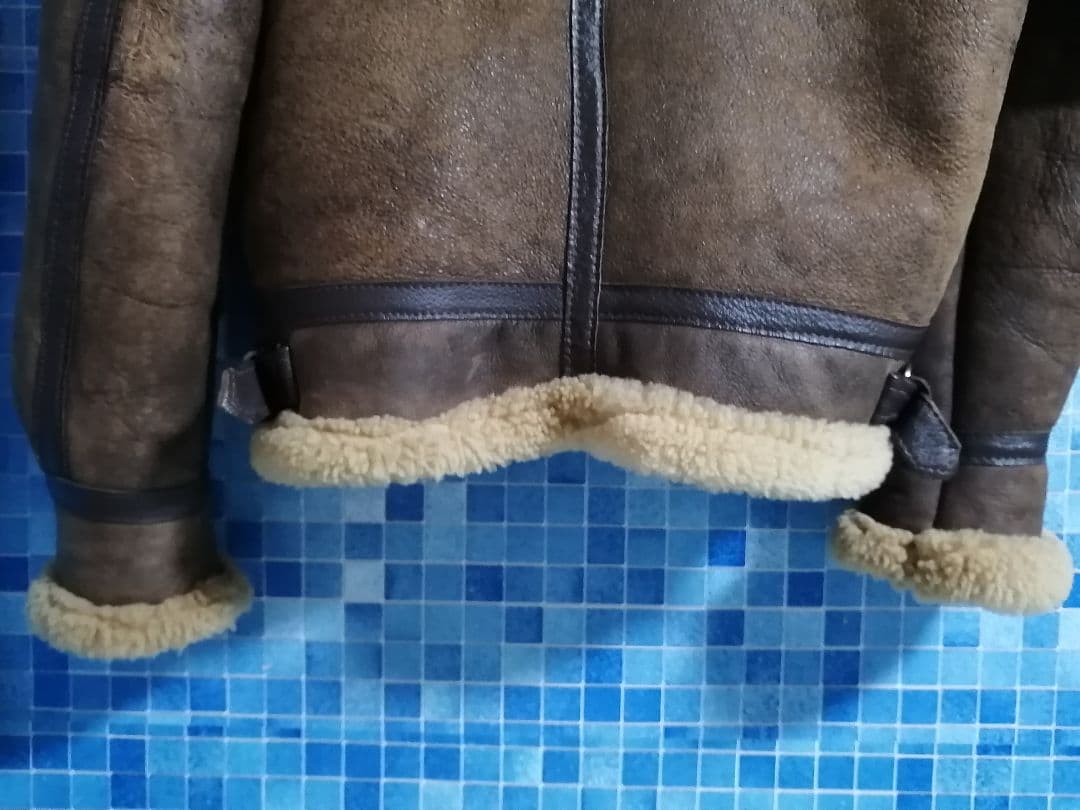 【 USA製 ブラウン シープスキン】Schott B-3 フライトジャケット