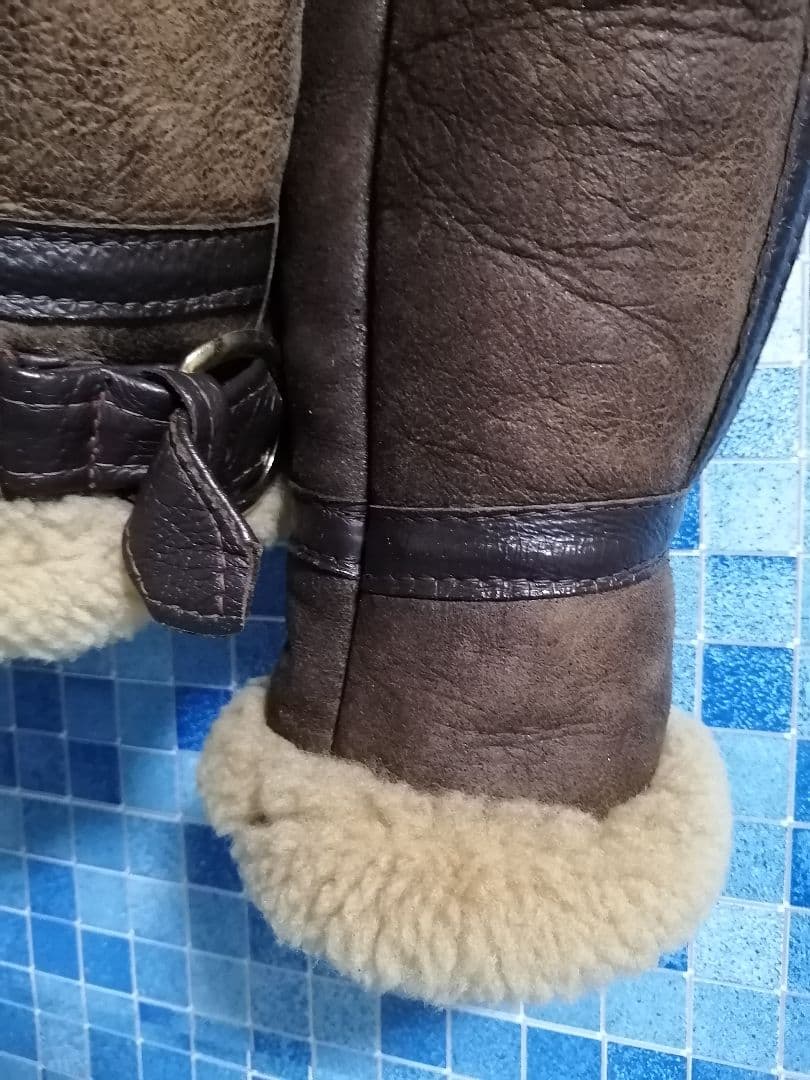 【 USA製 ブラウン シープスキン】Schott B-3 フライトジャケット