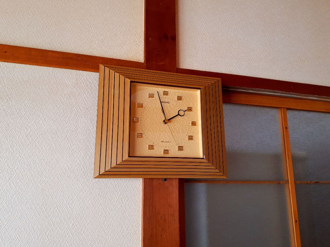 70's　SEIKO　トランジスタ　掛け時計　ミッドセンチュリー　ビンテージ