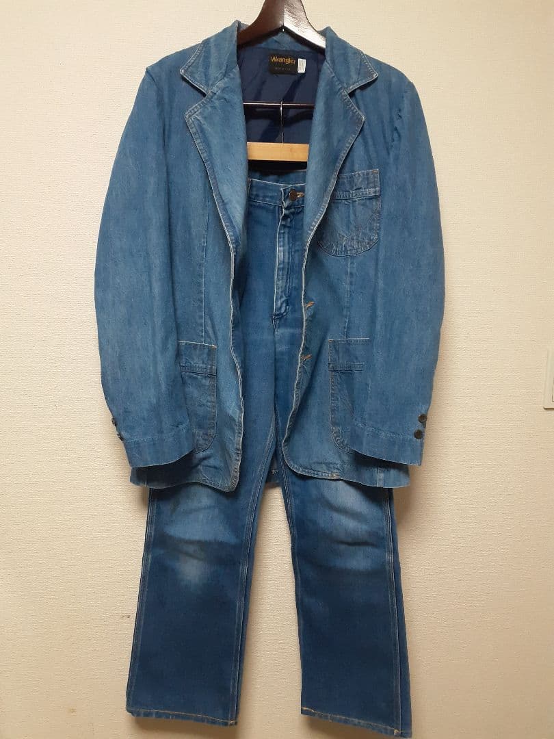 70'S Wrangler　デニムテーラードジャケット　USA製　希少