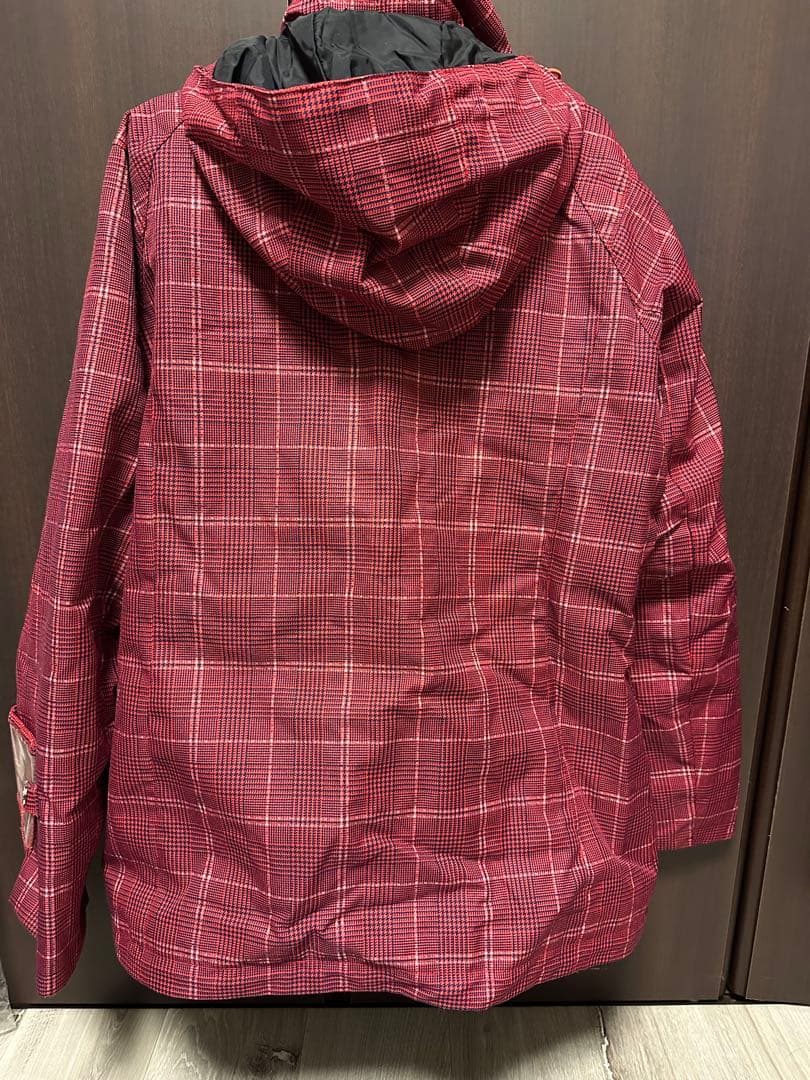 PENIX 赤 チェック柄 スキーウェア