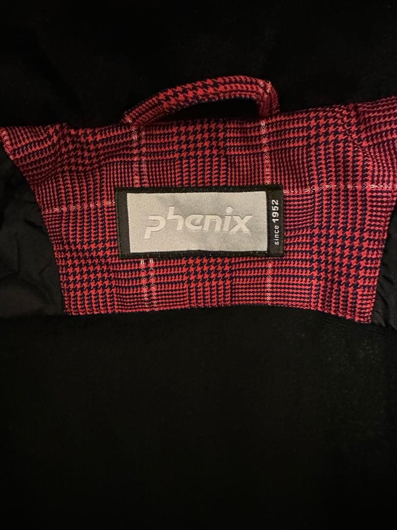 PENIX 赤 チェック柄 スキーウェア