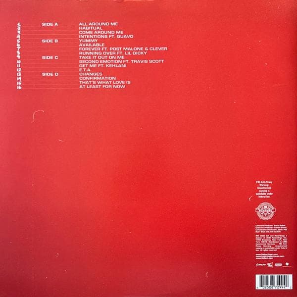 Justin Bieber CHANGES レコード 2LP