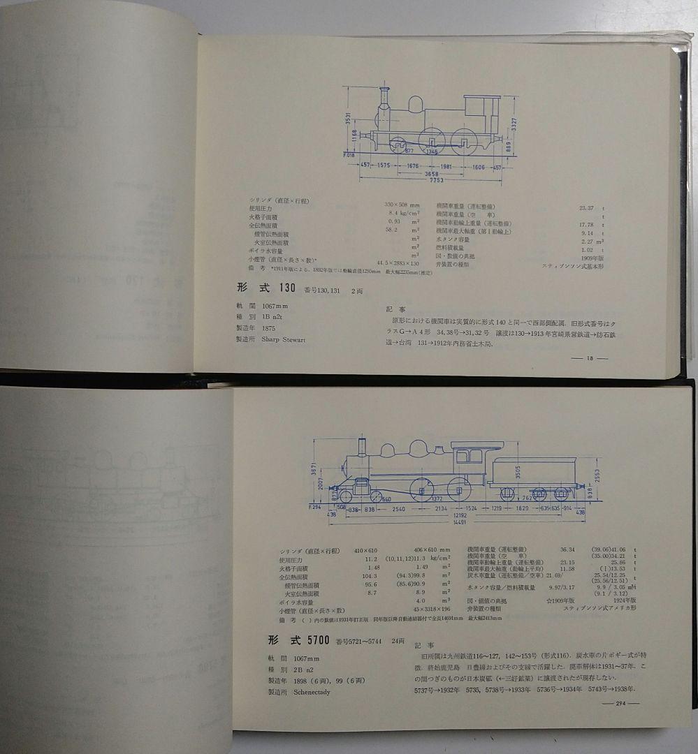 日本蒸気機関車形式図集成1、2　2冊セット　臼井茂信編著