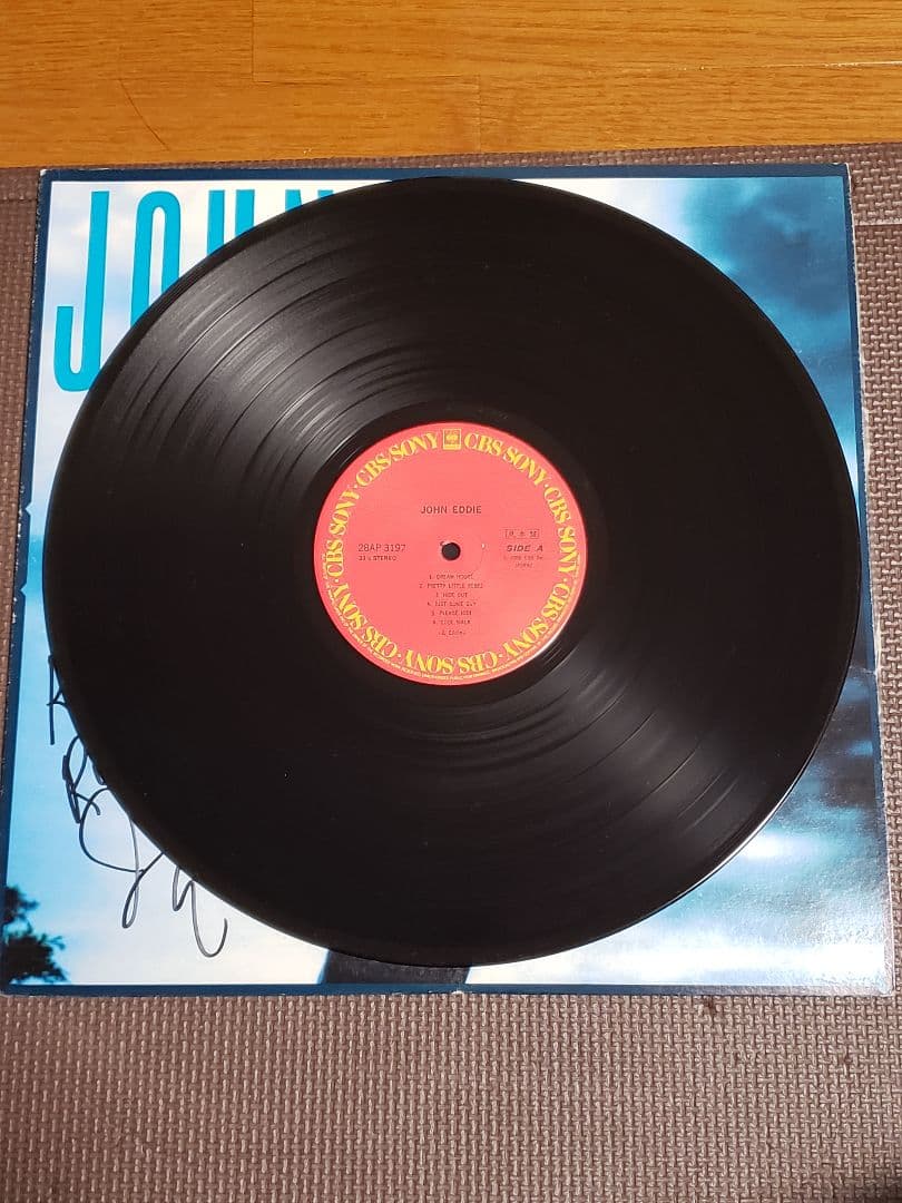 Eddie John サイン入りレコード