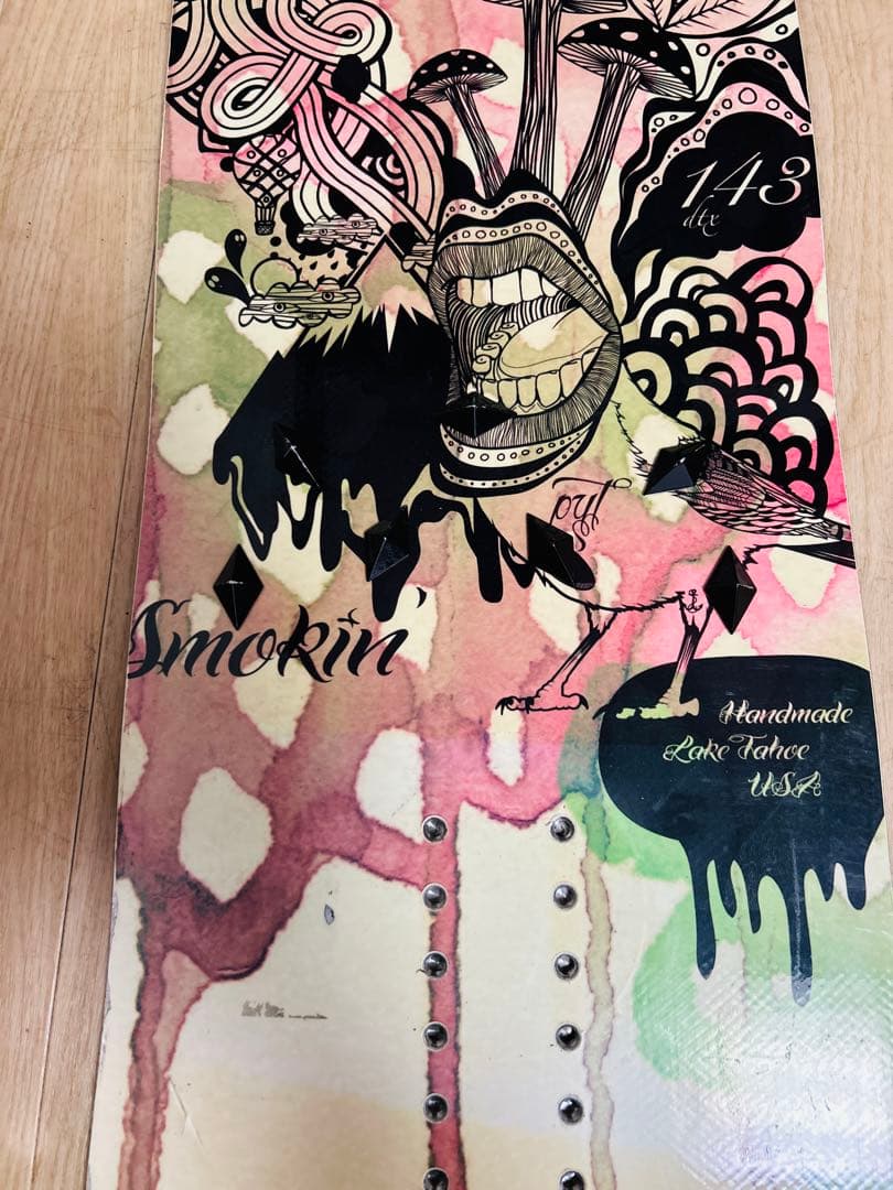 SMOKIN スモーキン スノーボード 板 143cm ビンディング　セット