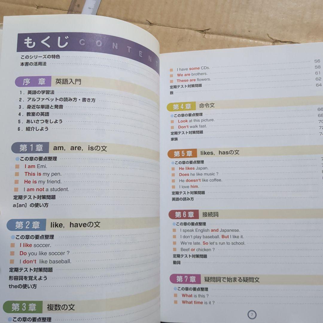 新訂版 チャート式中1英語　英会話　文法　中学英語　音声CD　脳トレ 参考書