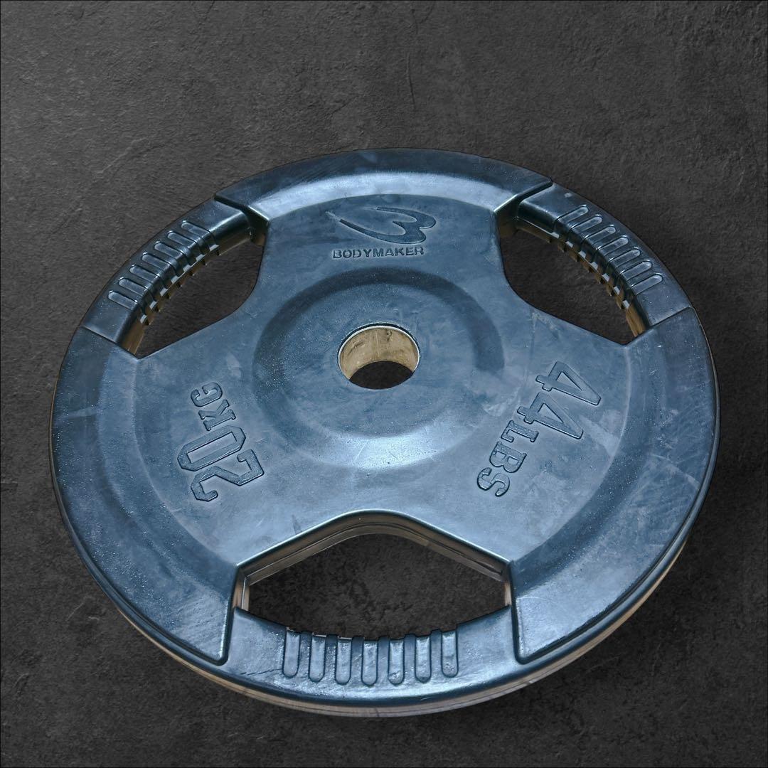 BODYMAKER① ボディメーカー 20kg ラバープレート ダンベル