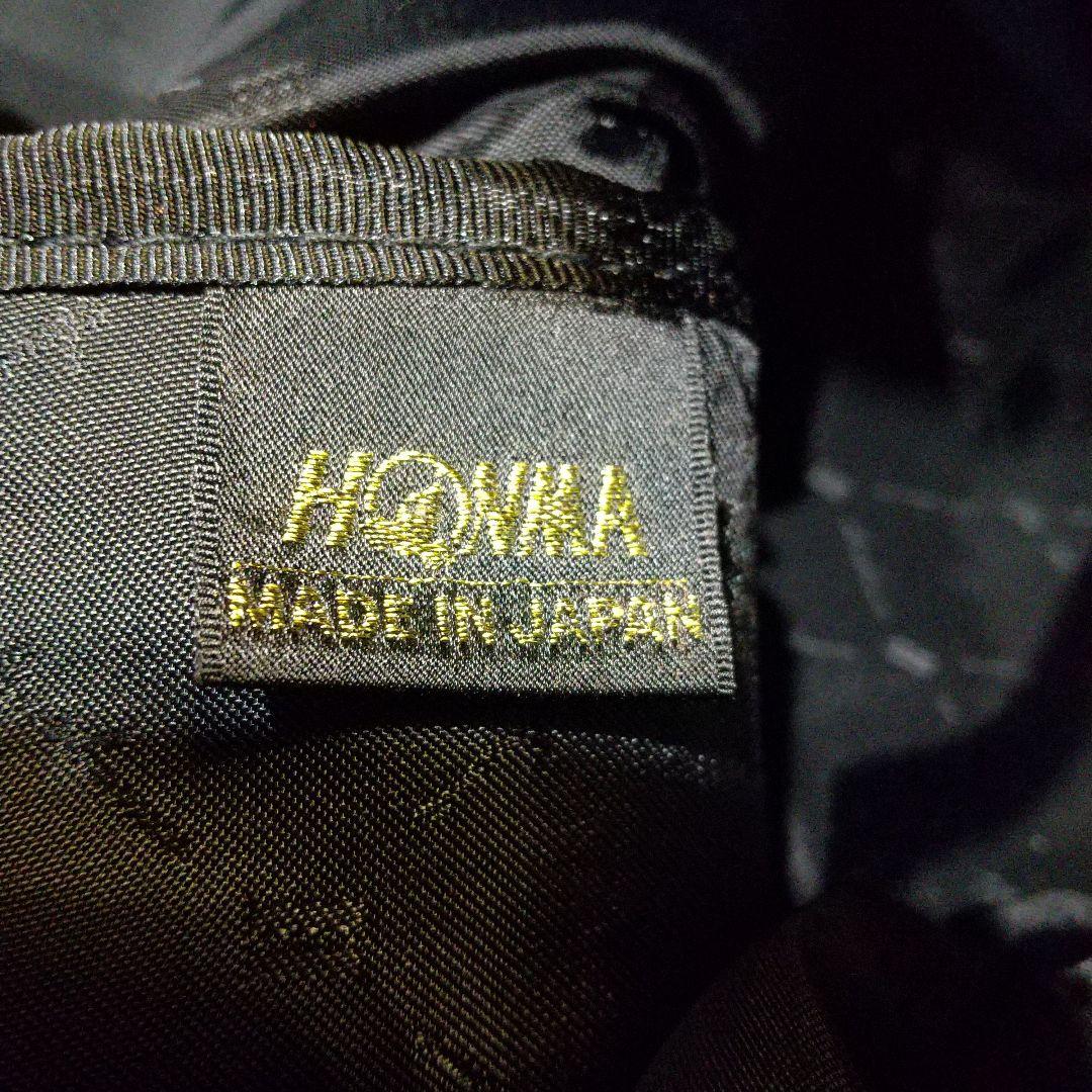 HONMA ブラックレザー ゴルフ ボストンバッグ