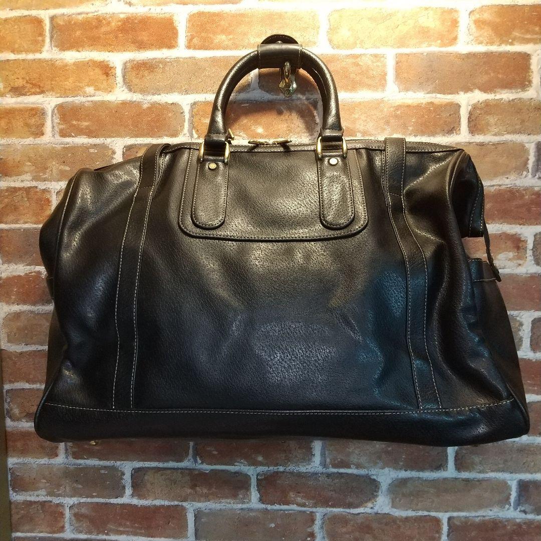 HONMA ブラックレザー ゴルフ ボストンバッグ