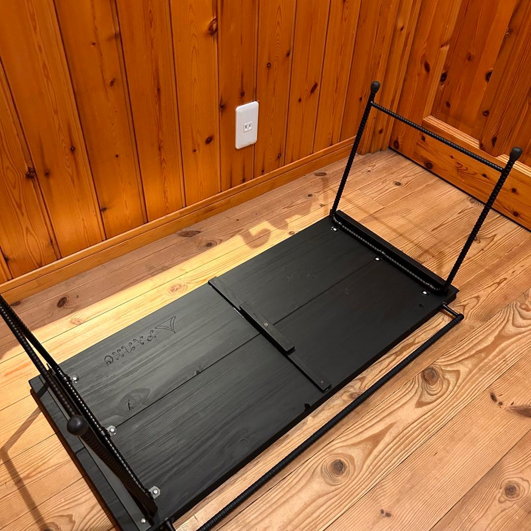 No.561 アイアンローテーブル オルテガテーブル　ネイティブ柄