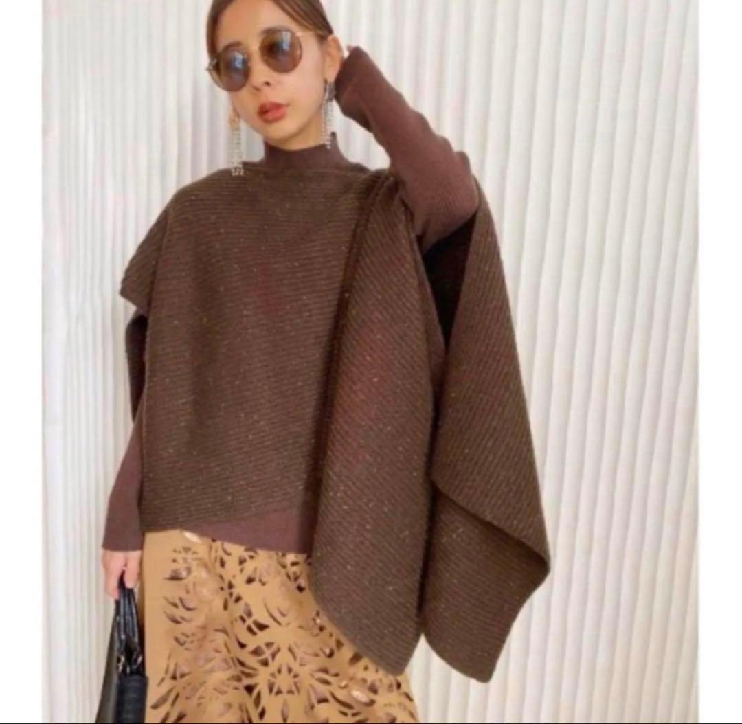 【新品未使用】AMERI 4way muffler layered knit