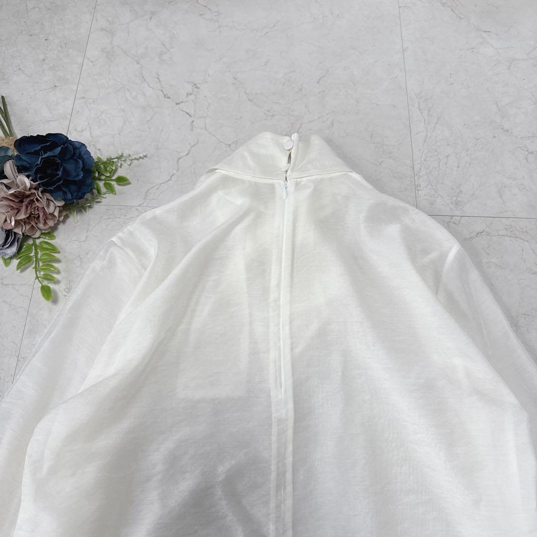 極美品⭐︎ESTNATION 3.3万　ボウタイ ブラウス　ホワイト　セレモニー