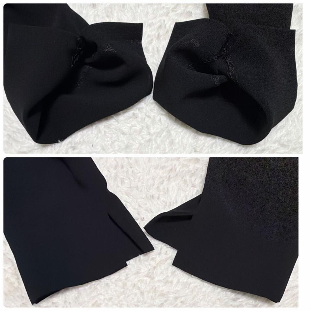 極美品 Sybilla ブラウス風リボンベルトロングワンピース マキシ丈 フレア