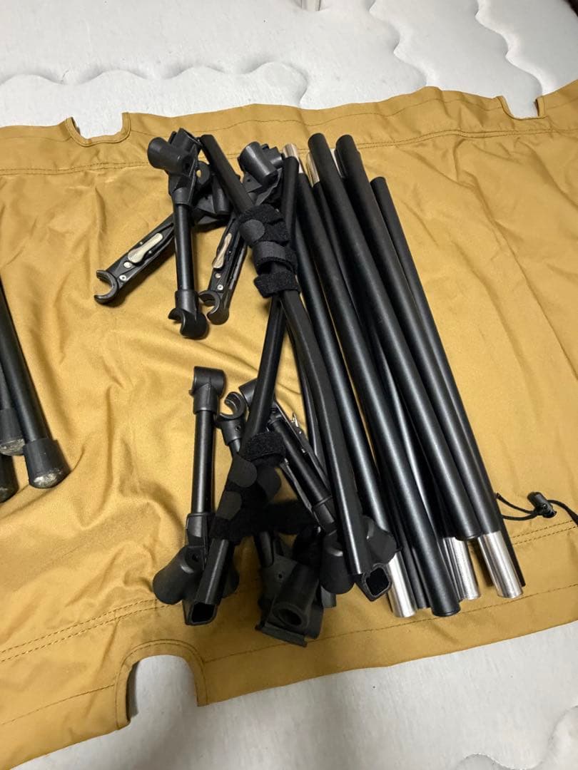 【2個セット】VENTLAX 2WAY アジャスタブル コット（コヨーテ）