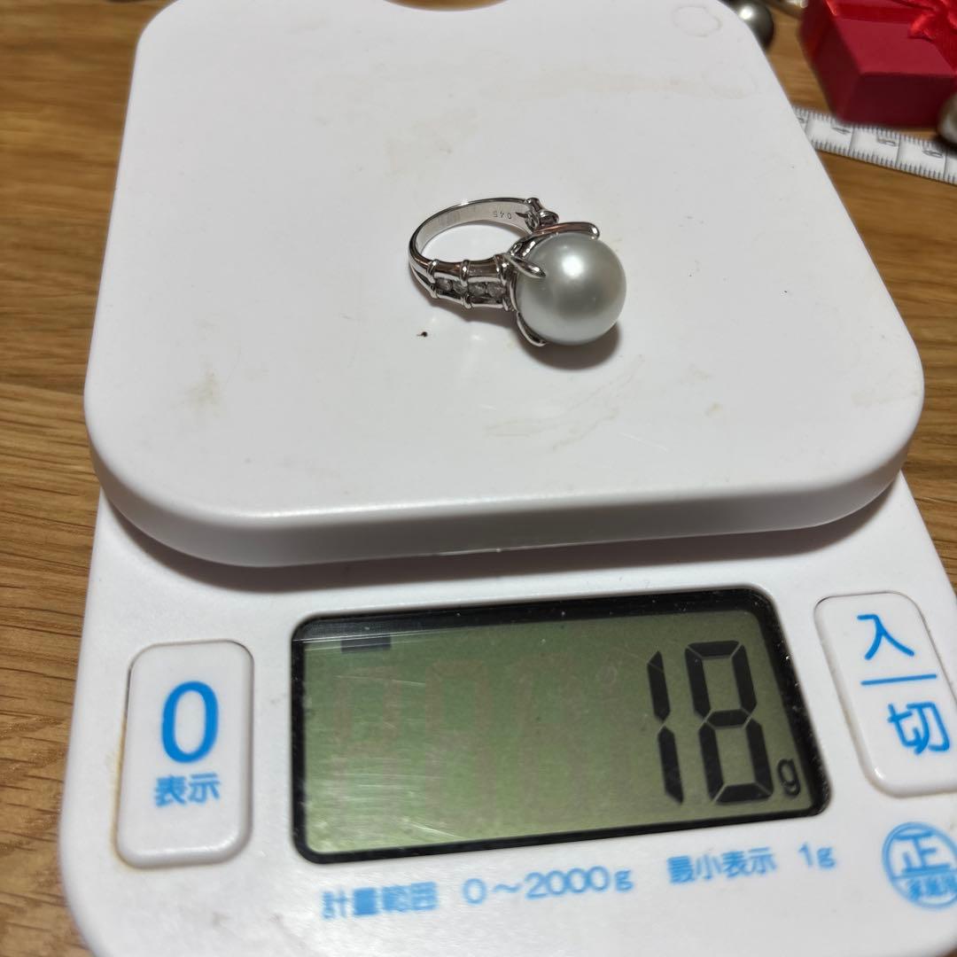 特大天然パールリング