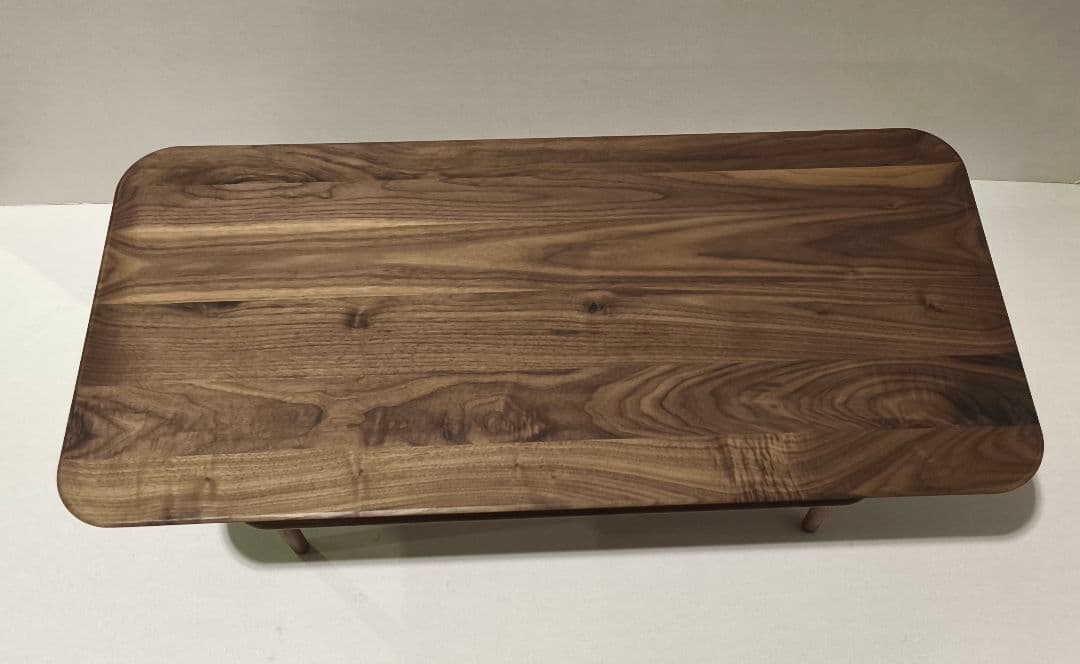 teruco　ボルドテーブル１０５ ウォールナットリビングテーブル無垢