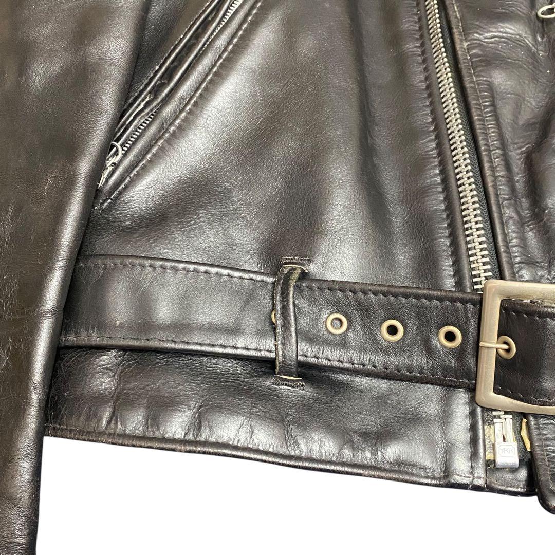 Schott バイカータグ ブラック ダブルライダース618 80s 90s