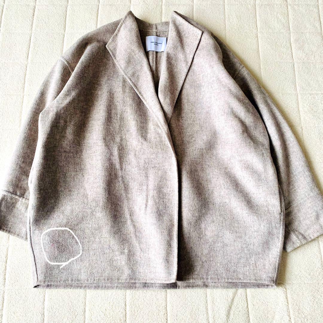 アーバンリサーチドアーズ　ウールミドルガウンコート