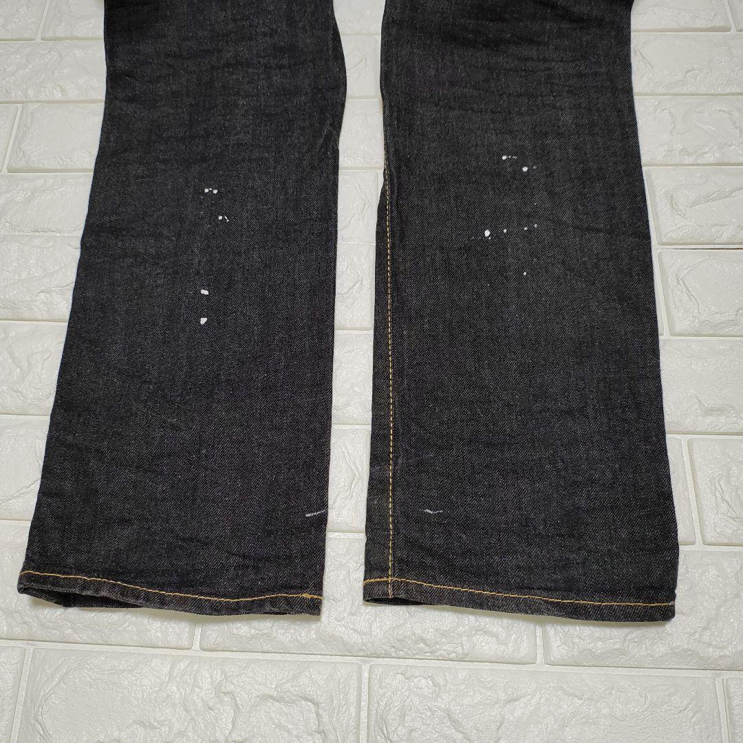 Dsquared2 ブラックデニム ペイント加工46サイズ