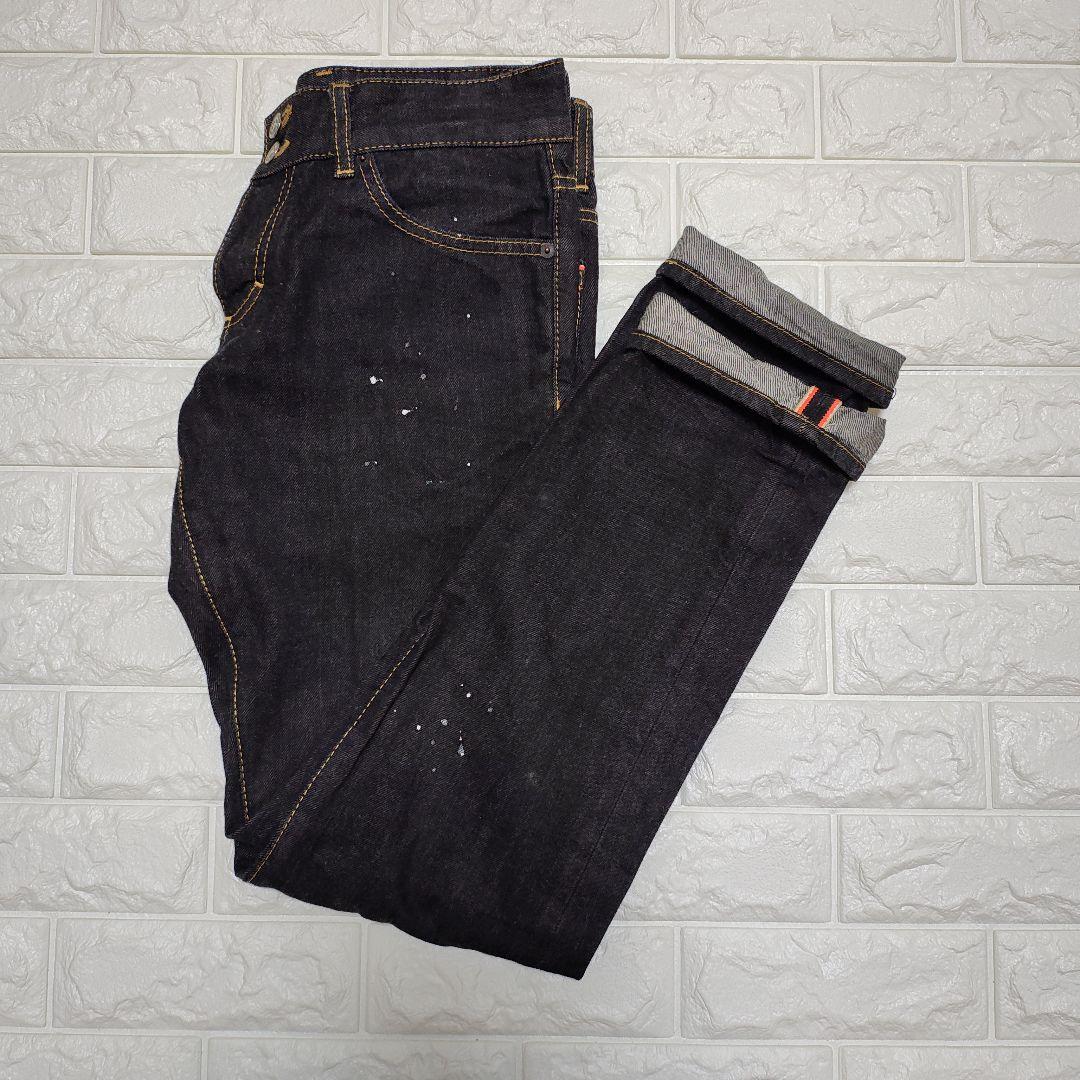 Dsquared2 ブラックデニム ペイント加工46サイズ