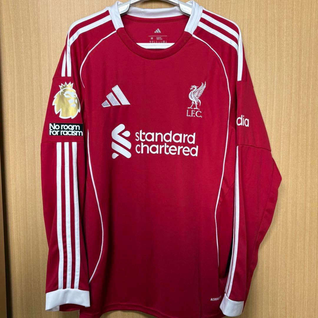 リバプール 25-26ホーム 長袖ユニフォーム No.8 ソボスライ