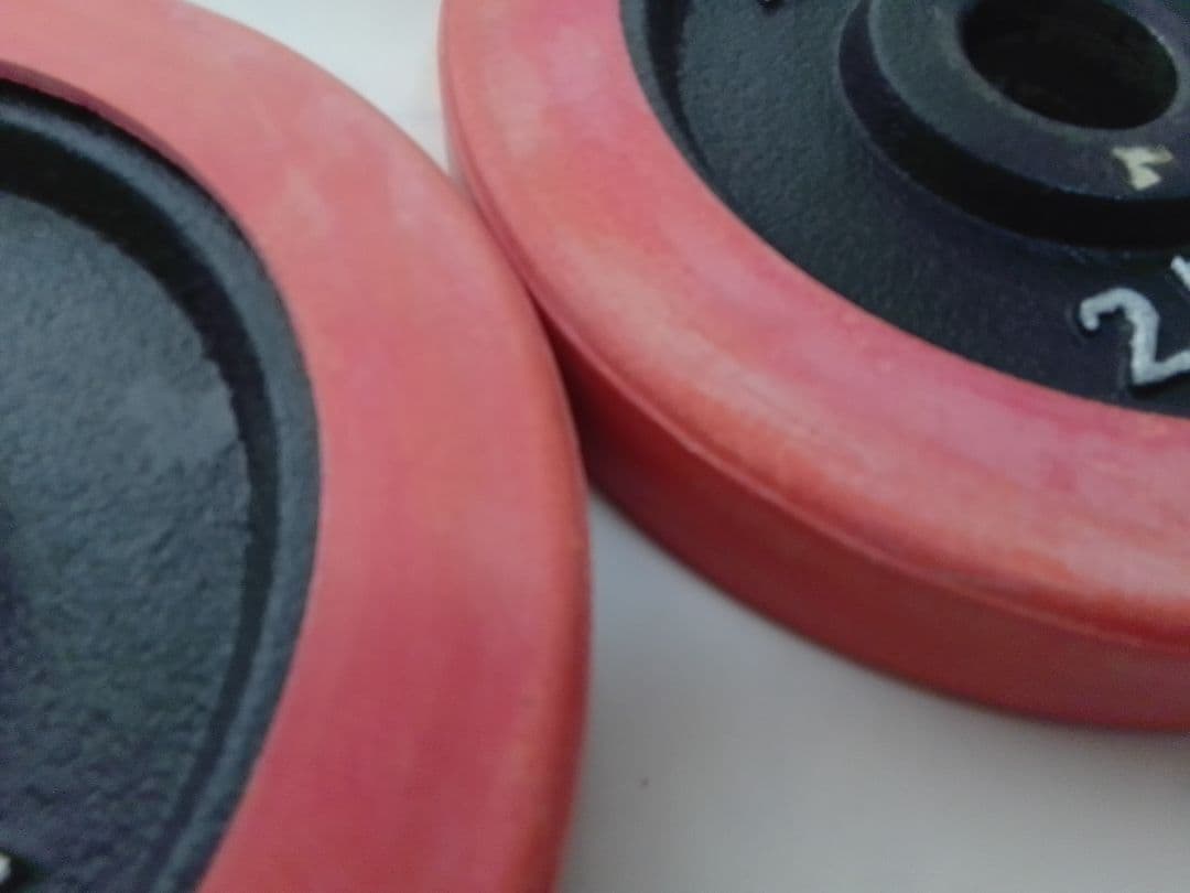 お*つ様 iROTEC ラバー付 ダンベル プレート 約20kg セット アイロ