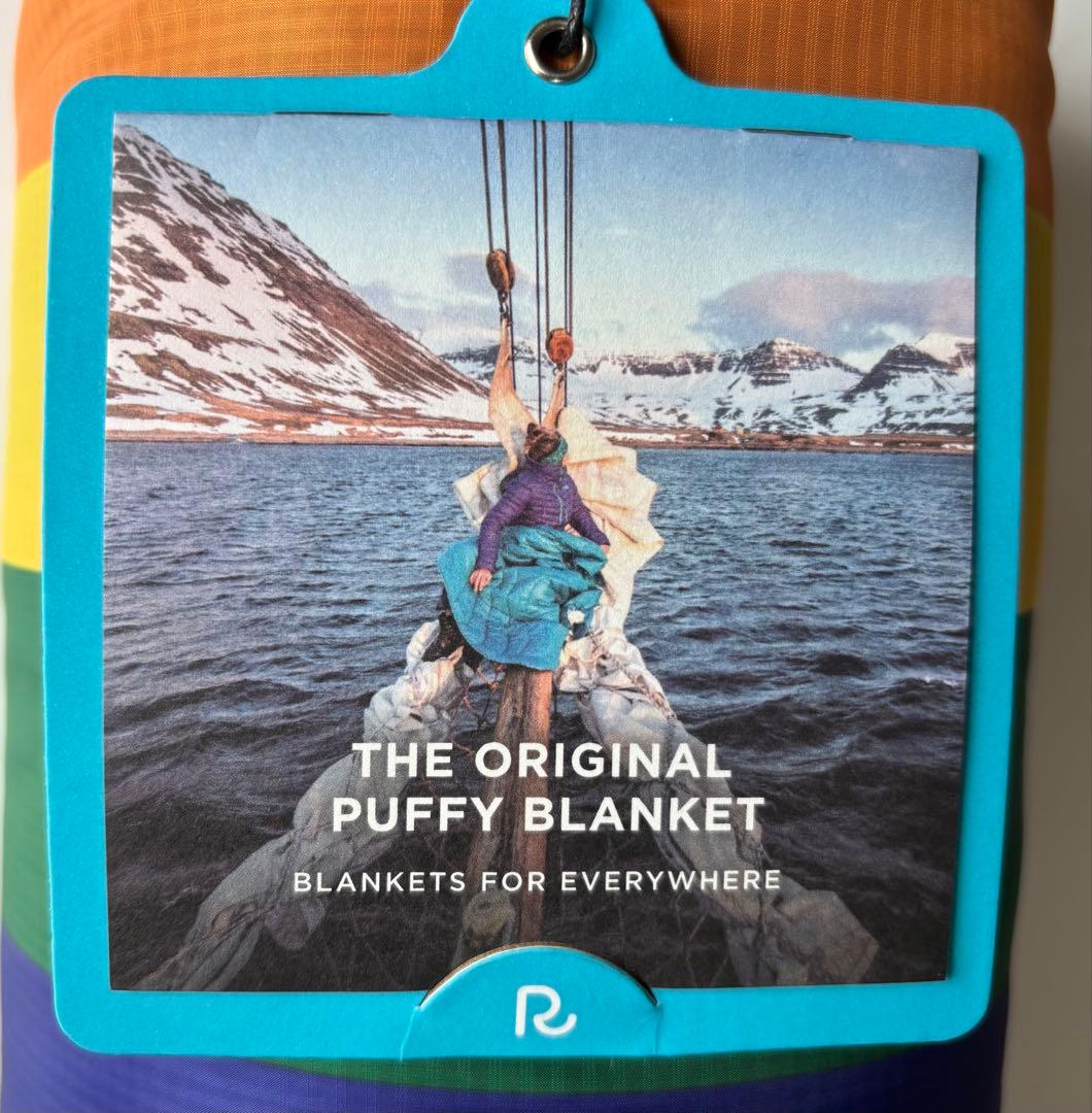 【新品】 RUMPL ランプル　アウトドア ブランケット　レインボー　虹