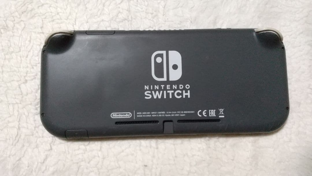 ジャンクNintendo Switch Lite グレー 本体液晶不良 通電