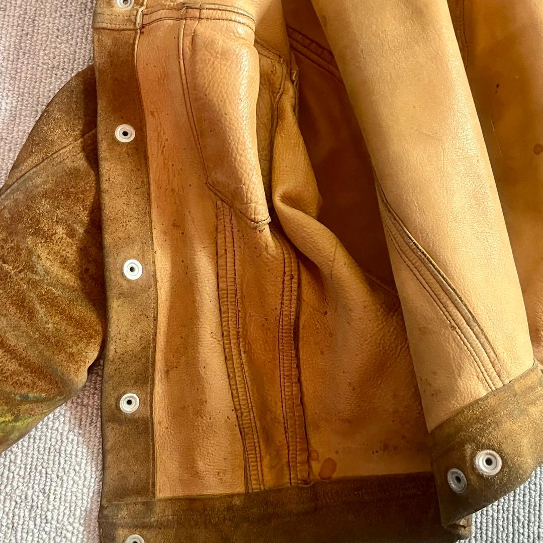 【希少／ダメージあり】Levi's 3rd 70505 スウェード BIGE