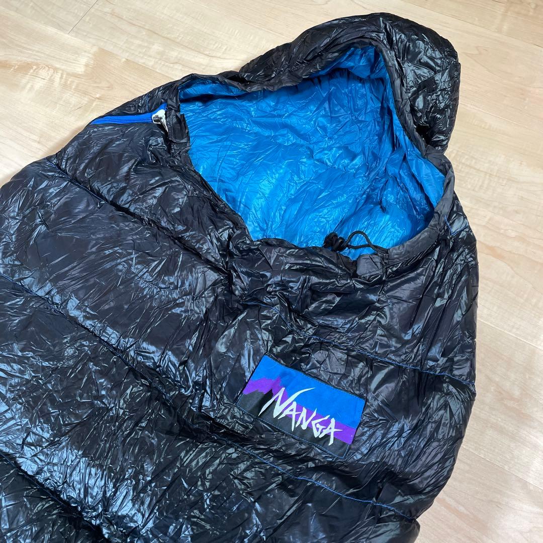 NANGA ナンガ 360 ダウン シュラフ 寝袋 スリーピングバッグ 黒青