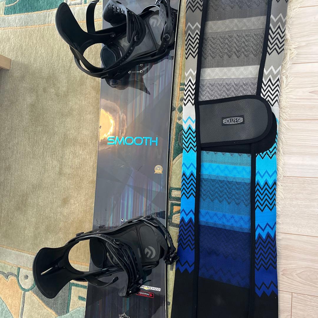 値下げ　SMOOTH 154cmスノーボード XFバインディングセット