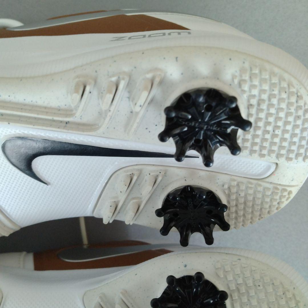 ナイキ エア ズーム ビクトリー ゴルフシューズ ホワイト/ブラウン 未使用品